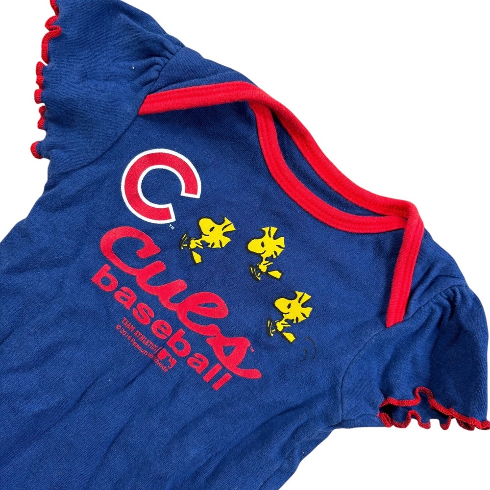 Chicago Cubs MLB 6/9M‎ Peanuts Baseball Bodysuit Charlie Brown snoopy